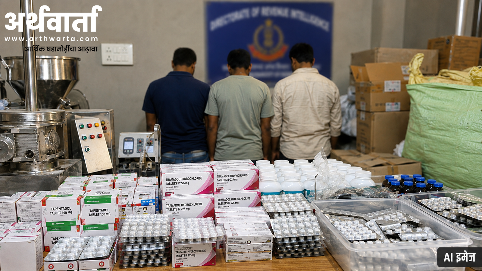 /dri-drug-manufacturing-unit-maharashtra-tramadol-tapentadol-seizure